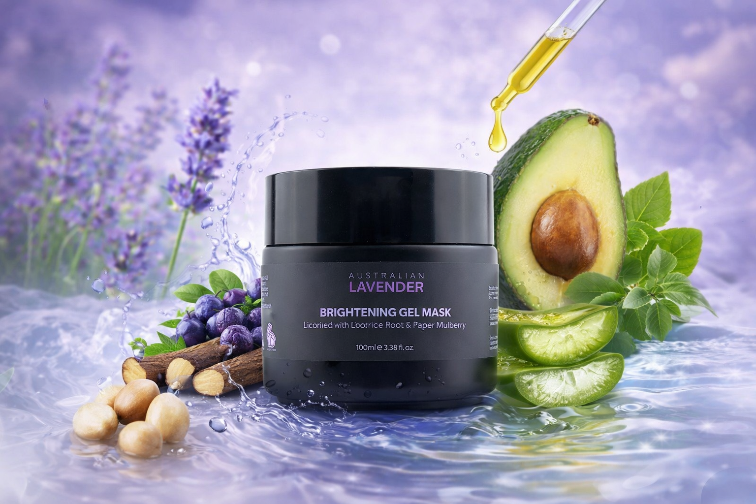 Brightening Gel Mask - Australian Lavender Range Skincare - Image 2